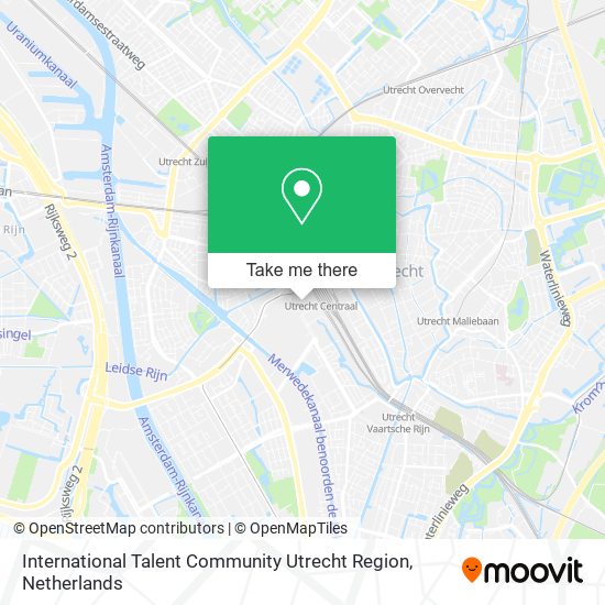 International Talent Community Utrecht Region map