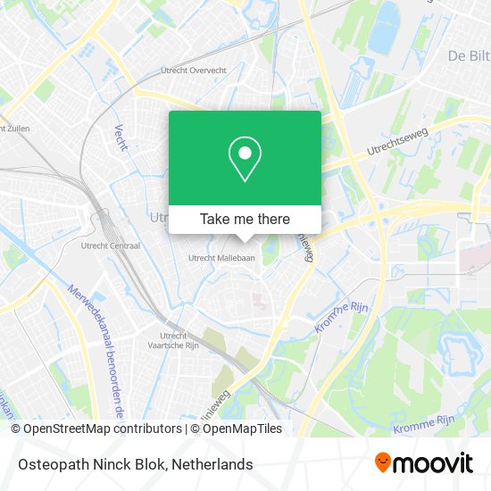 Osteopath Ninck Blok map