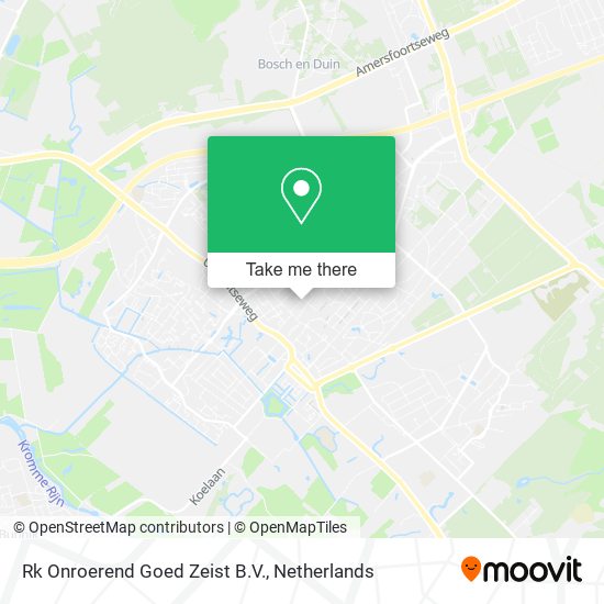 Rk Onroerend Goed Zeist B.V. map