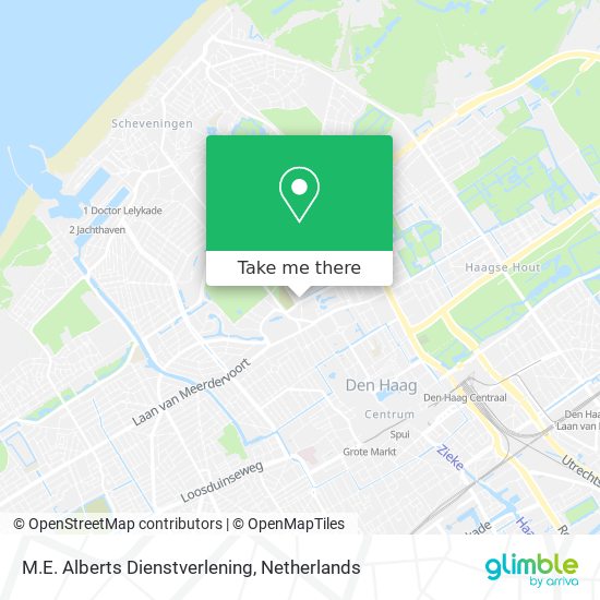 M.E. Alberts Dienstverlening map