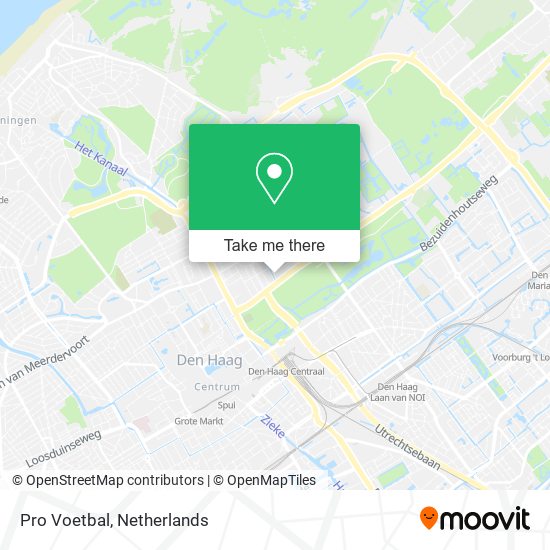 Pro Voetbal map