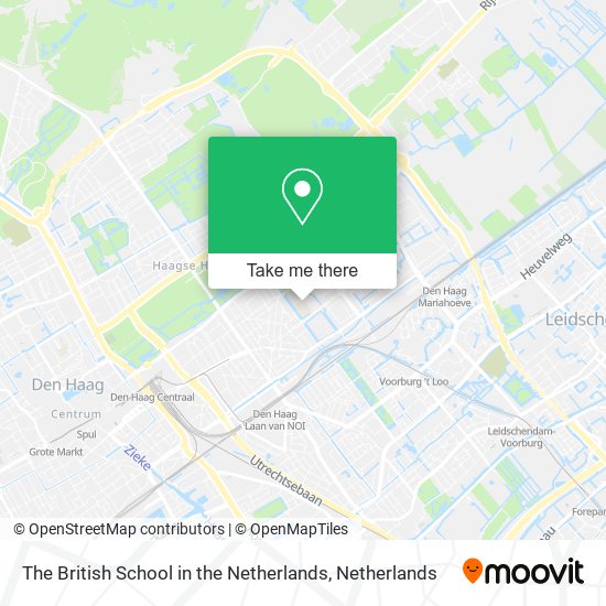 The British School in the Netherlands map