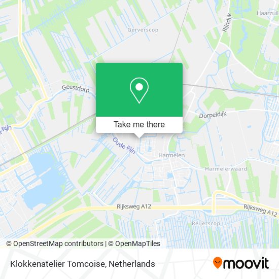 Klokkenatelier Tomcoise map