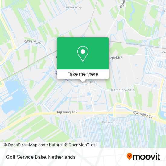 Golf Service Balie map