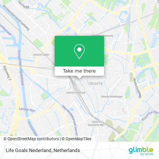 Life Goals Nederland map