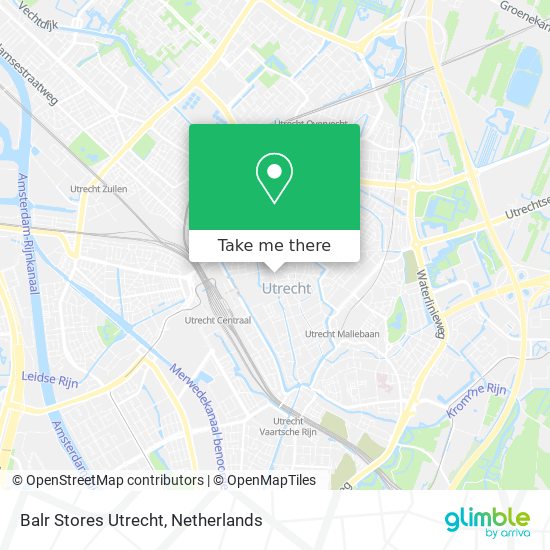 Balr Stores Utrecht map