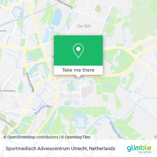 Sportmedisch Adviescentrum Utrecht Karte