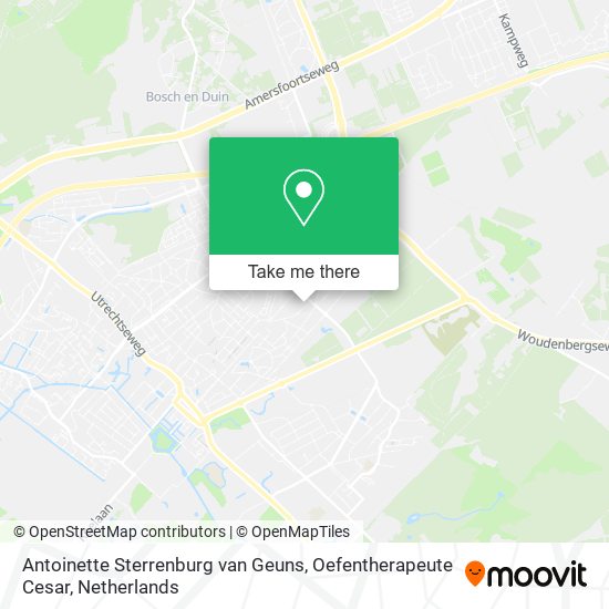 Antoinette Sterrenburg van Geuns, Oefentherapeute Cesar map