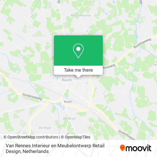 Van Rennes Interieur en Meubelontwerp Retail Design map