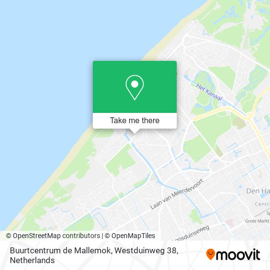 Buurtcentrum de Mallemok, Westduinweg 38 map