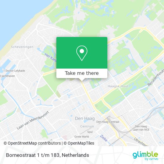 Borneostraat 1 t/m 183 Karte