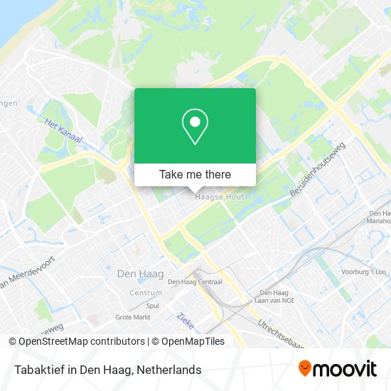 Tabaktief in Den Haag map