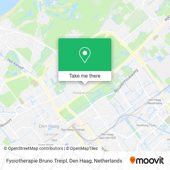 Fysiotherapie Bruno Treipl, Den Haag Karte