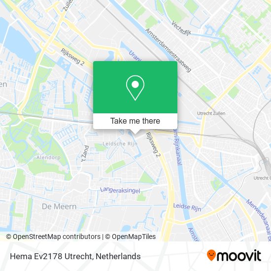 Hema Ev2178 Utrecht map