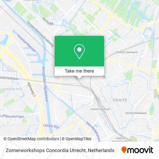 Zomerworkshops Concordia Utrecht map