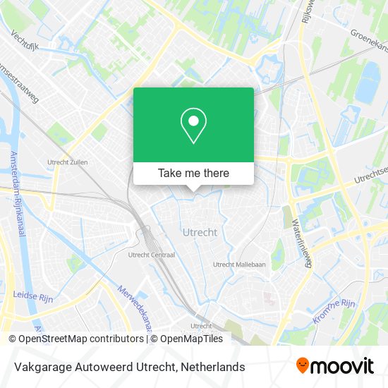 Vakgarage Autoweerd Utrecht map