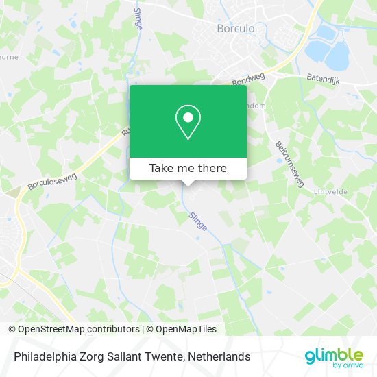 Philadelphia Zorg Sallant Twente Karte