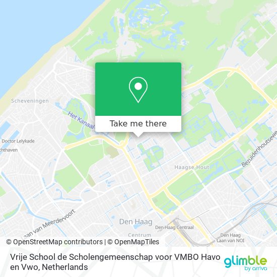 Vrije School de Scholengemeenschap voor VMBO Havo en Vwo Karte