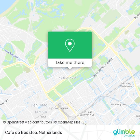 Café de Bedstee Karte