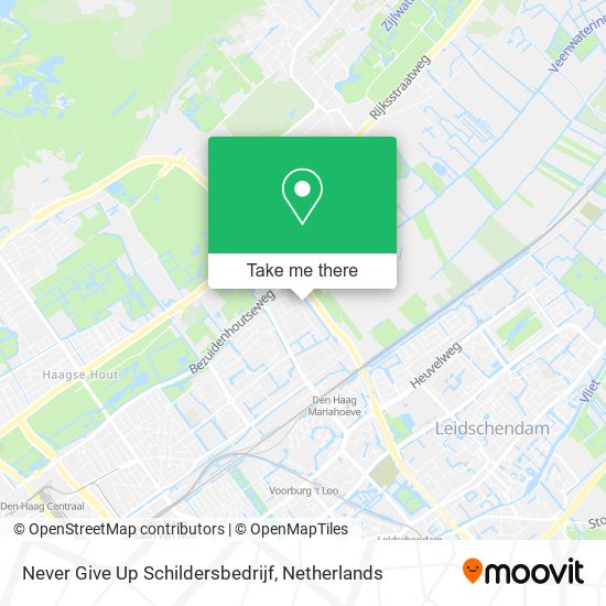 Never Give Up Schildersbedrijf map