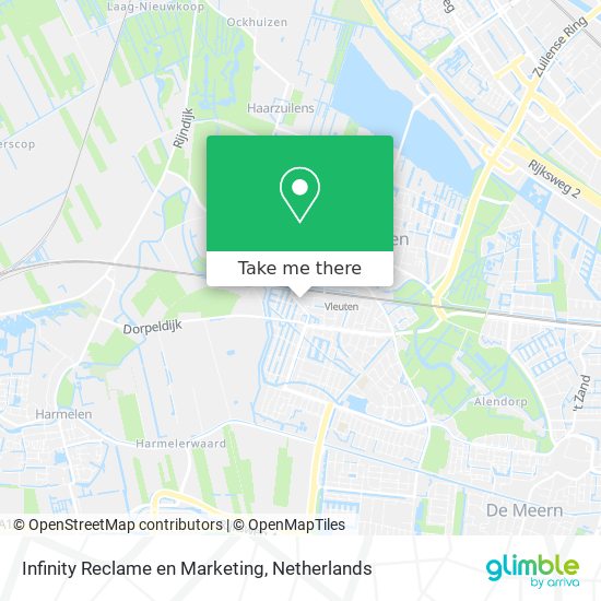 Infinity Reclame en Marketing map