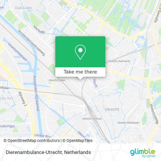 Dierenambulance-Utrecht map