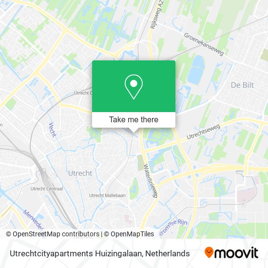 Utrechtcityapartments Huizingalaan Karte