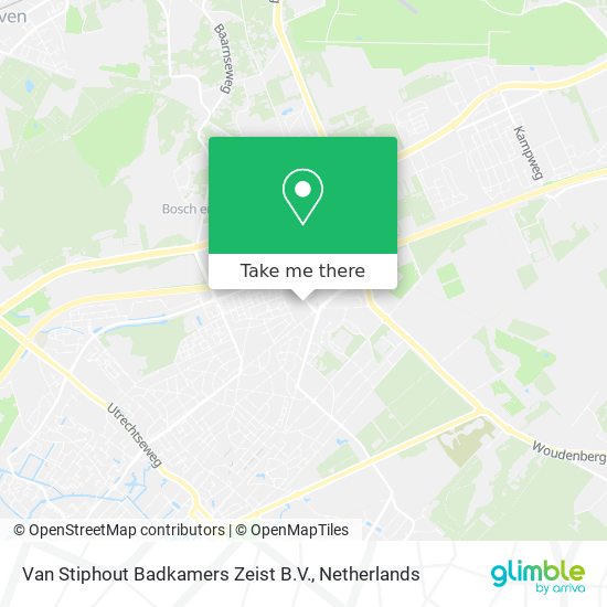 Van Stiphout Badkamers Zeist B.V. Karte