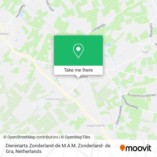 Dierenarts Zonderland-de M.A.M. Zonderland- de Gra map
