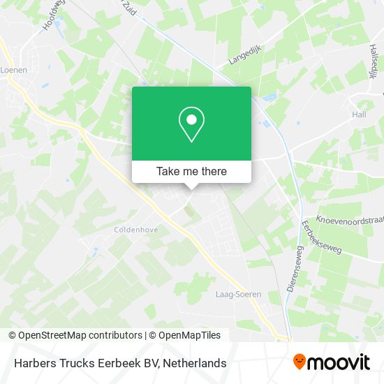 Harbers Trucks Eerbeek BV map