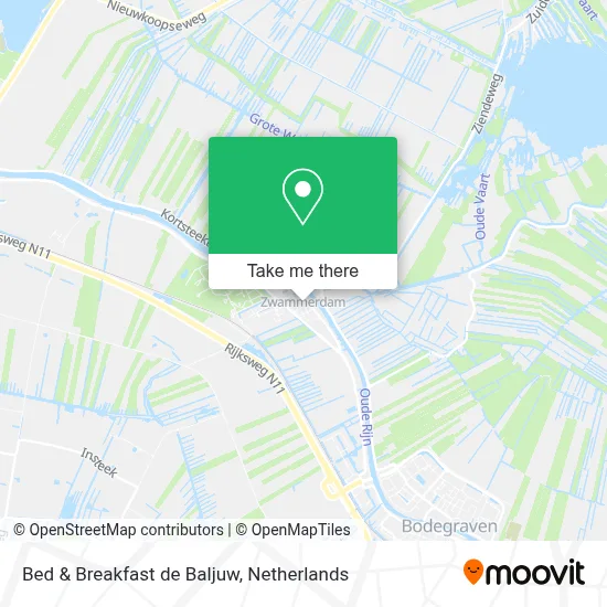 Bed & Breakfast de Baljuw map