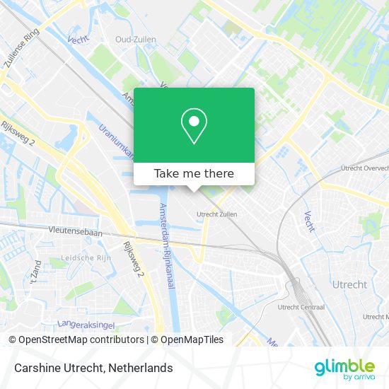 Carshine Utrecht map