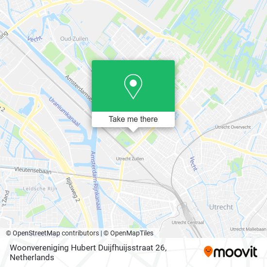 Woonvereniging Hubert Duijfhuijsstraat 26 Karte