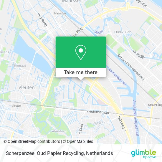 Scherpenzeel Oud Papier Recycling Karte