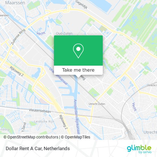 Dollar Rent A Car map