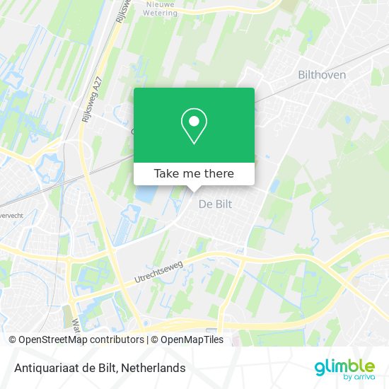 Antiquariaat de Bilt Karte