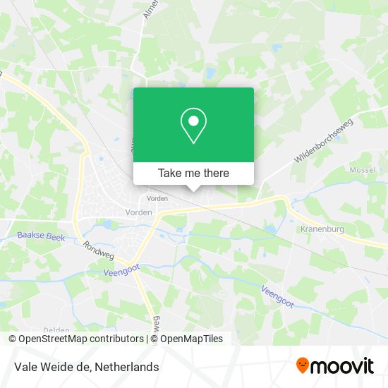 Vale Weide de map