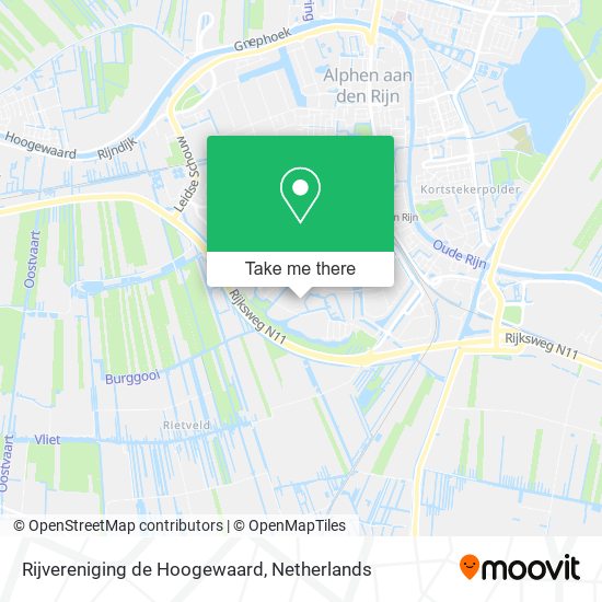 Rijvereniging de Hoogewaard Karte