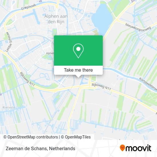 Zeeman de Schans map