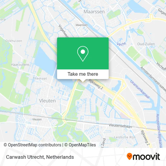 Carwash Utrecht map