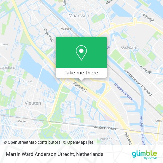 Martin Ward Anderson Utrecht map