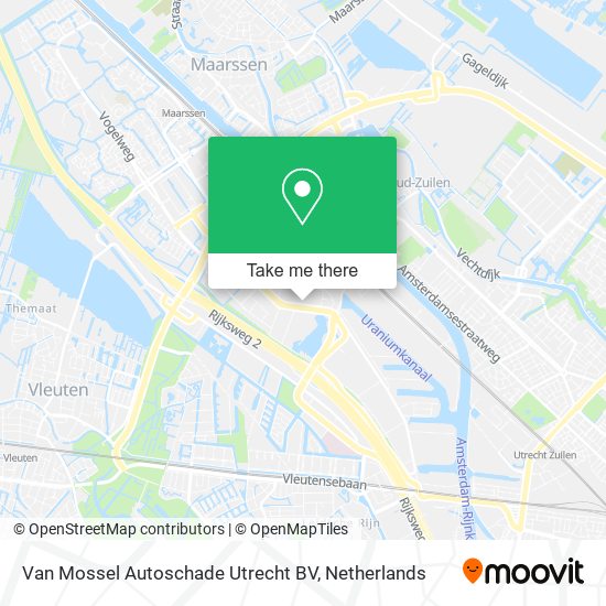 Van Mossel Autoschade Utrecht BV map