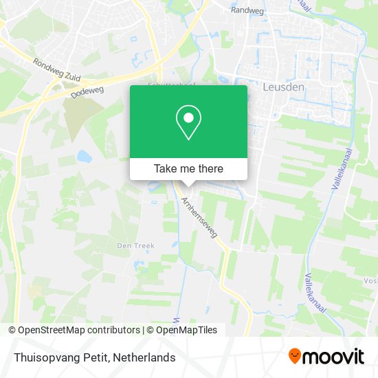 Thuisopvang Petit map