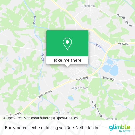 Bouwmaterialenbemiddeling van Drie map