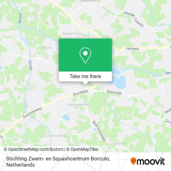 Stichting Zwem- en Squashcentrum Borculo map