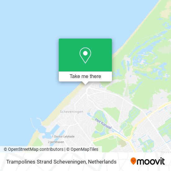 Trampolines Strand Scheveningen map