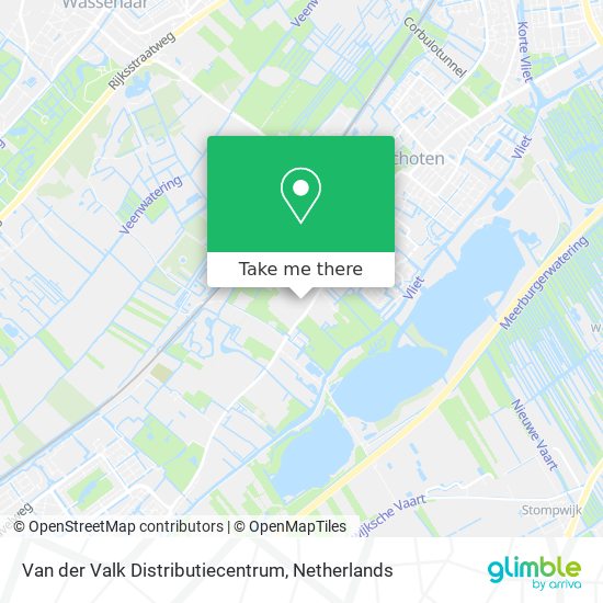 Van der Valk Distributiecentrum map