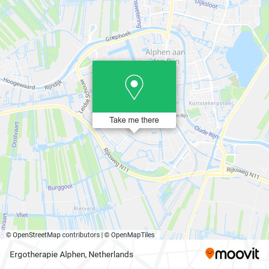 Ergotherapie Alphen map