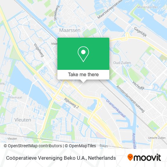 Coöperatieve Vereniging Beko U.A. map