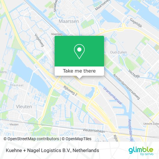 Kuehne + Nagel Logistics B.V. Karte